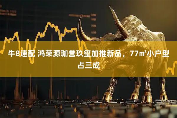 牛8速配 鸿荣源珈誉玖玺加推新品，77㎡小户型占三成