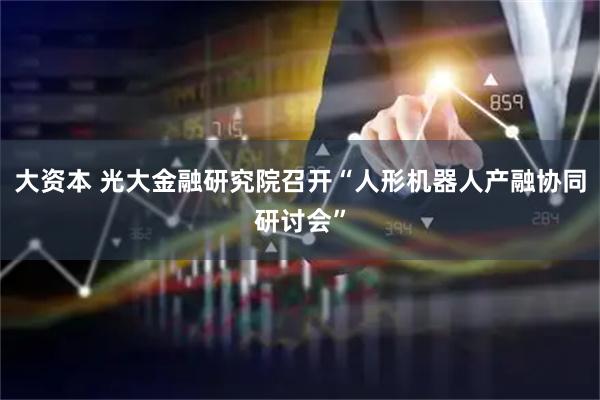 大资本 光大金融研究院召开“人形机器人产融协同研讨会”