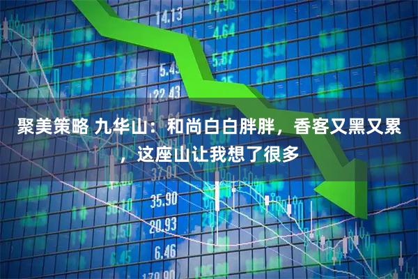 聚美策略 九华山：和尚白白胖胖，香客又黑又累，这座山让我想了很多